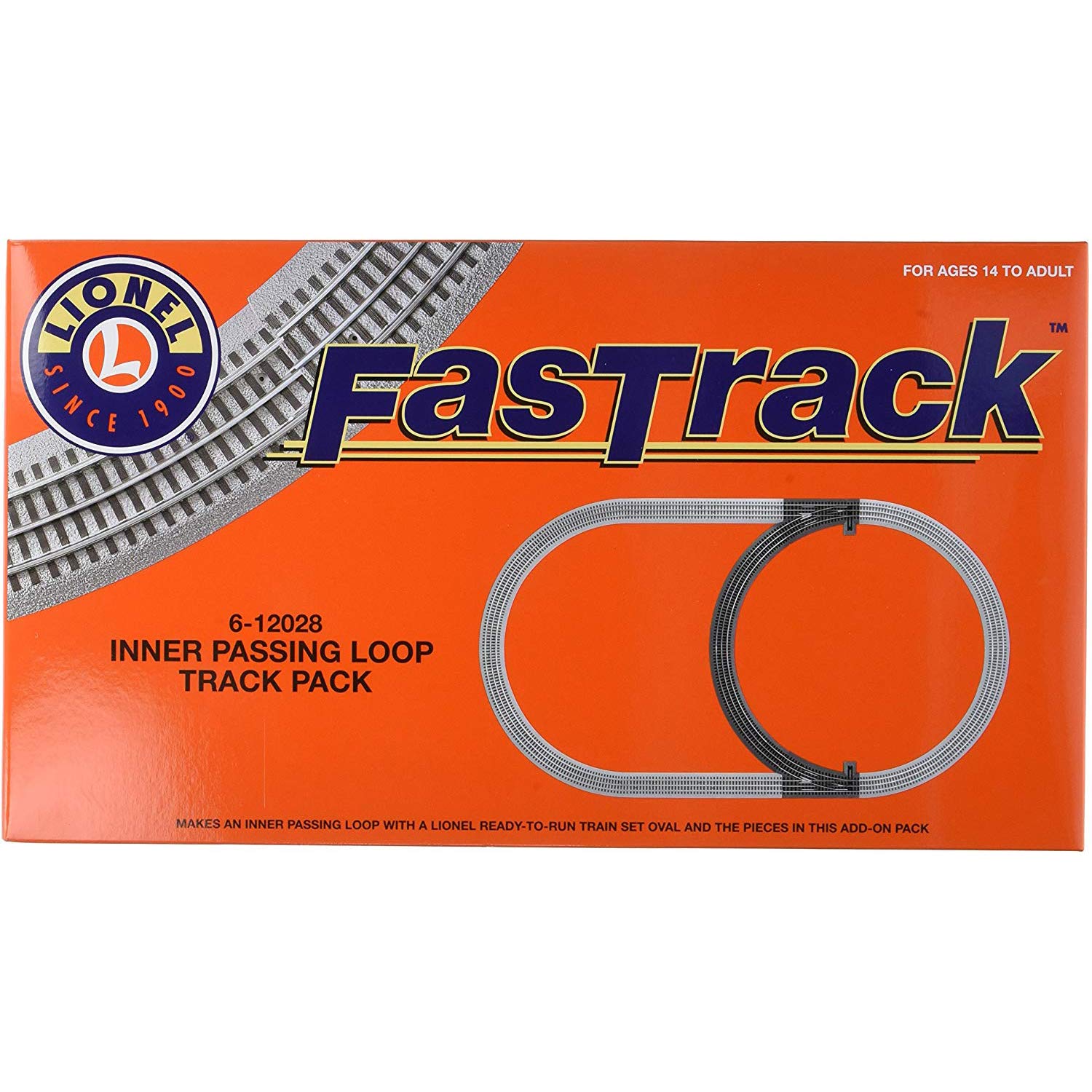 Lionel FasTrack Electric O Gauge, Inner Passing Loop Add-On Track Pack