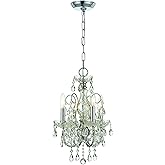 Imperial 4 Light Hand Cut Crystal Polished Chrome Mini Chandelier