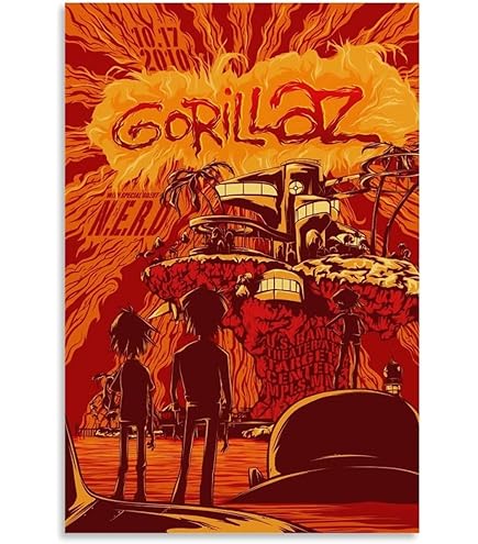 Amazon.com: Gorillaz car Breakdown Poster 34 x 23.5 tire Pile