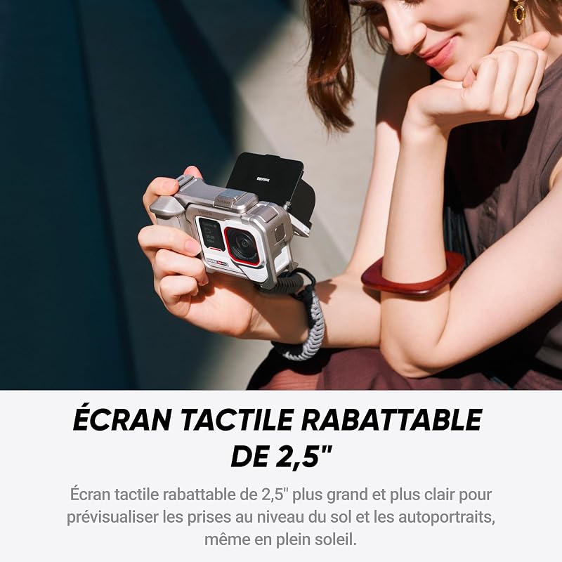 Ace Pro 2 Blanc Arctique - Caméra d'action 8K Objectif Leica
