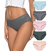 AYMEFF Women's Cotton Bikini Brief Underwear (Available in Plus Size), Multipacks