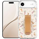 Walli Cases for iPhone 17 Air Case Aesthetic Wallet Phone Case Card Holder, Securely Holds up to 2 Cards - Cute, Trendy Phone Cover for Women, fits iPhone 17 Air, with Kickstand & Finger Strap