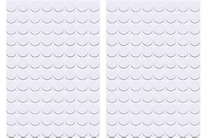 ZXUEZHENG Self-Adhesive Screw Hole Stickers,2-Table 96 in 1 Self-Adhesive Screw Covers Caps Dustproof Sticker 15mm White
