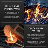 Log Barn Natural Firelighters Box of 200 - Wood Wool Fire Starters view 6