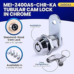 FJM Security MEI-2400AS-KA Tubular Cam Lock for