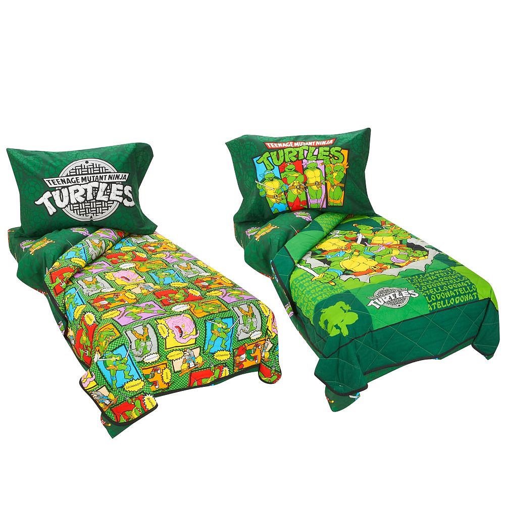 Teenage Mutant Ninja Turtles 4 Piece Toddler Bedding Set Toddler Bedding Sets Baby Amazon Com