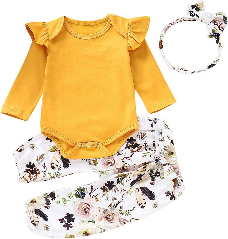 3PCS Newborn Baby Fashion Outfits