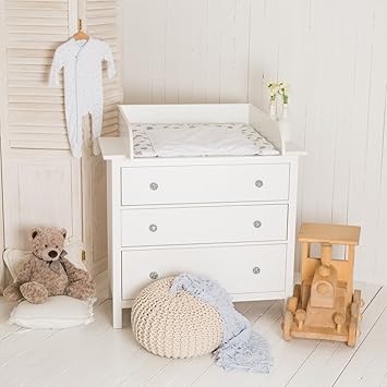 Baby Wickeltische Puckdaddy Baby Wickelaufsatz 15cm Hoch In Weiss Fur Ikea Malm Kommode Dnyhospitality Com