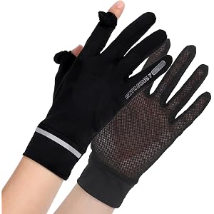 cobee Driving Gloves Women, Full Finger Sun Protection Gloves UV Protection | Touchscreen, Mesh Openwork, Mitten for Outdoor