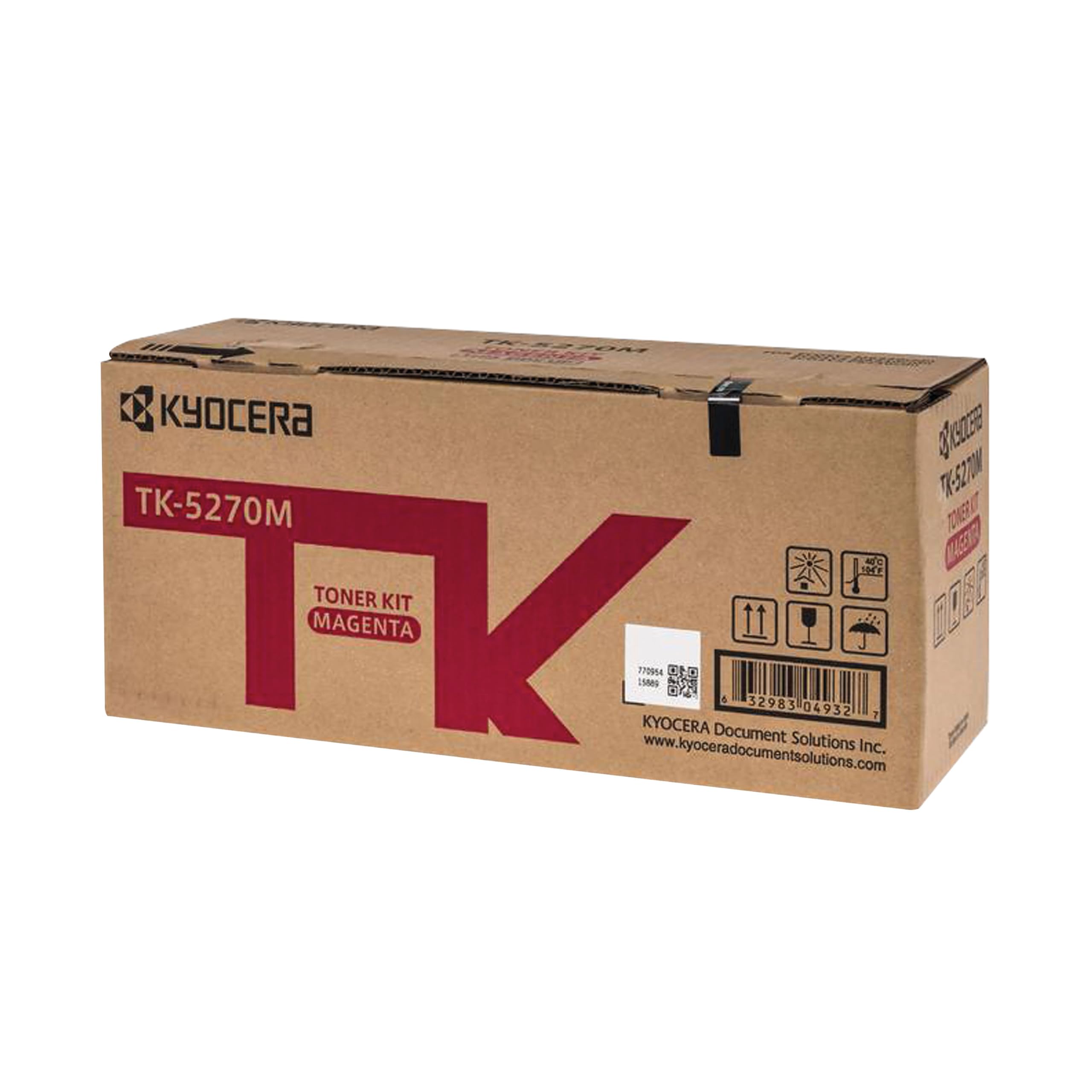 Kyocera TK-5270M Toner Cartridge Magenta Original Toner Cartridge 1T02TVBNL0 Printer Toner Compatible for P6230cdn, M6230cidn and M6630cidn. Printer Toner for up to 6000 Pages