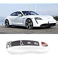 Jaronx Compatible with Porsche Key Fob Cover, Compatible with Porsche Cayenne Panamera Fob Cover 2018-2024, Compatible with Carrera Taycan Key Accessories 2020-2024 (Pearl White-New)
