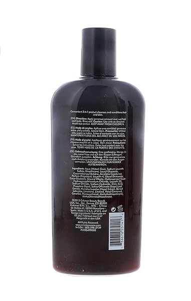 AMERICAN CREW 3 IN 1 SHAMPOO, CONDITIONER, AND BODY WASH FOR MEN 15.2 OZ