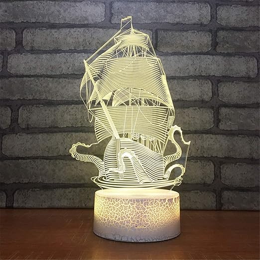 led sculptural touch table lamp
