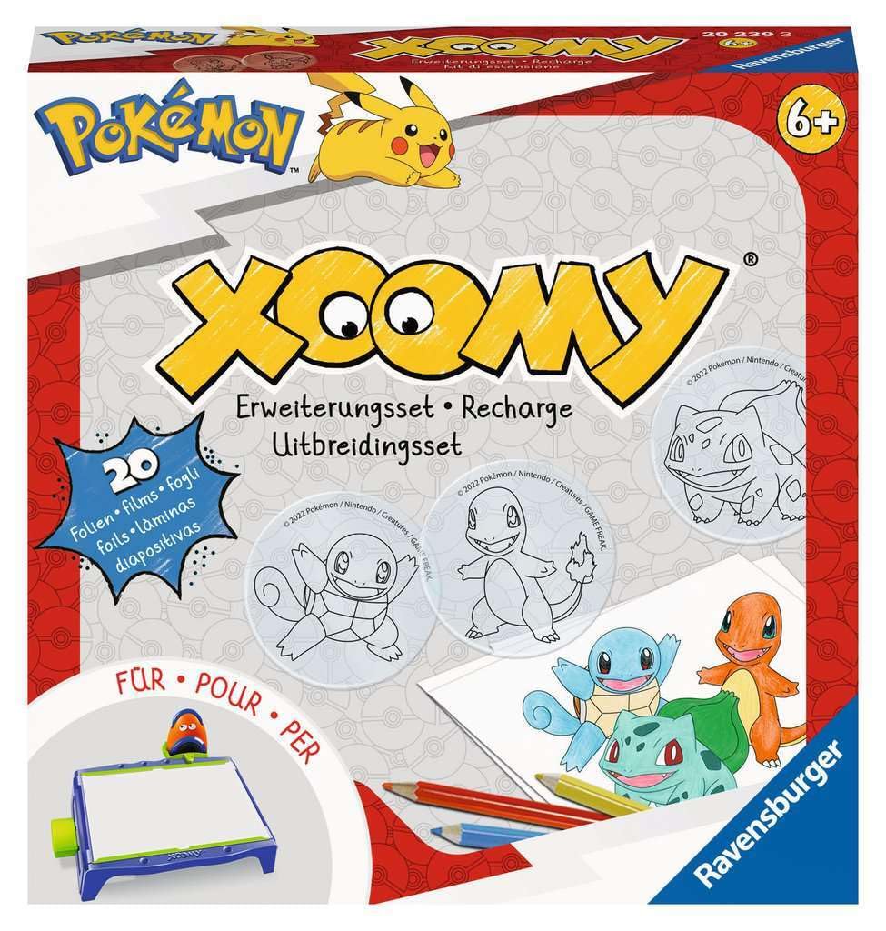 Ravensburger Xoomy Pokémon 20239 Expansion Set for the Xoomy Midi or Maxi, Xoomy Expansion with 20 Designs