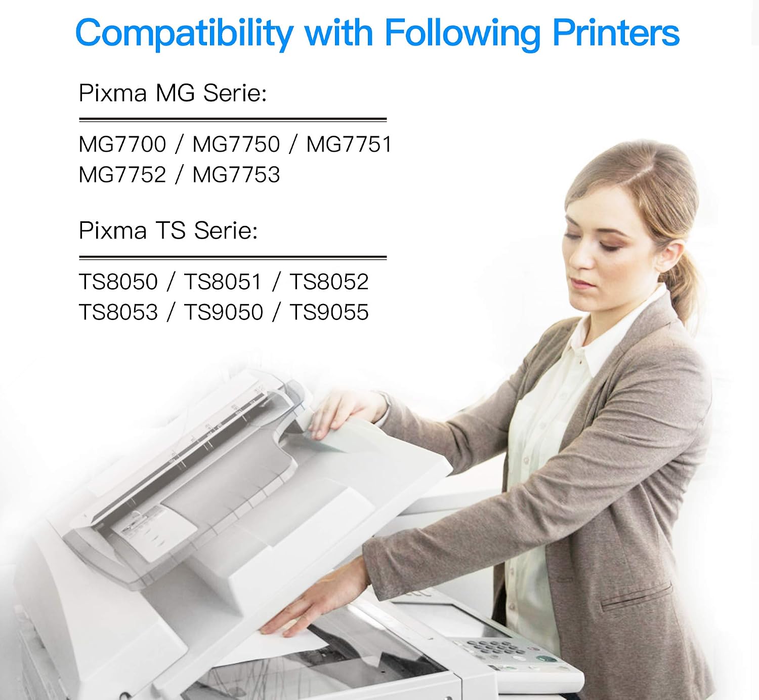 LxTek 570XL 571XL Ink Cartridge Compatible for Canon PGI-570 CLI-571 for Canon PIXMA TS5050 MG5750 TS5051 MG6850 MG5700 MG5751 TS6050 TS50532 (1PGBK 1Black 1Cyan 1Magenta 1Yellow 1Gery - Image 3
