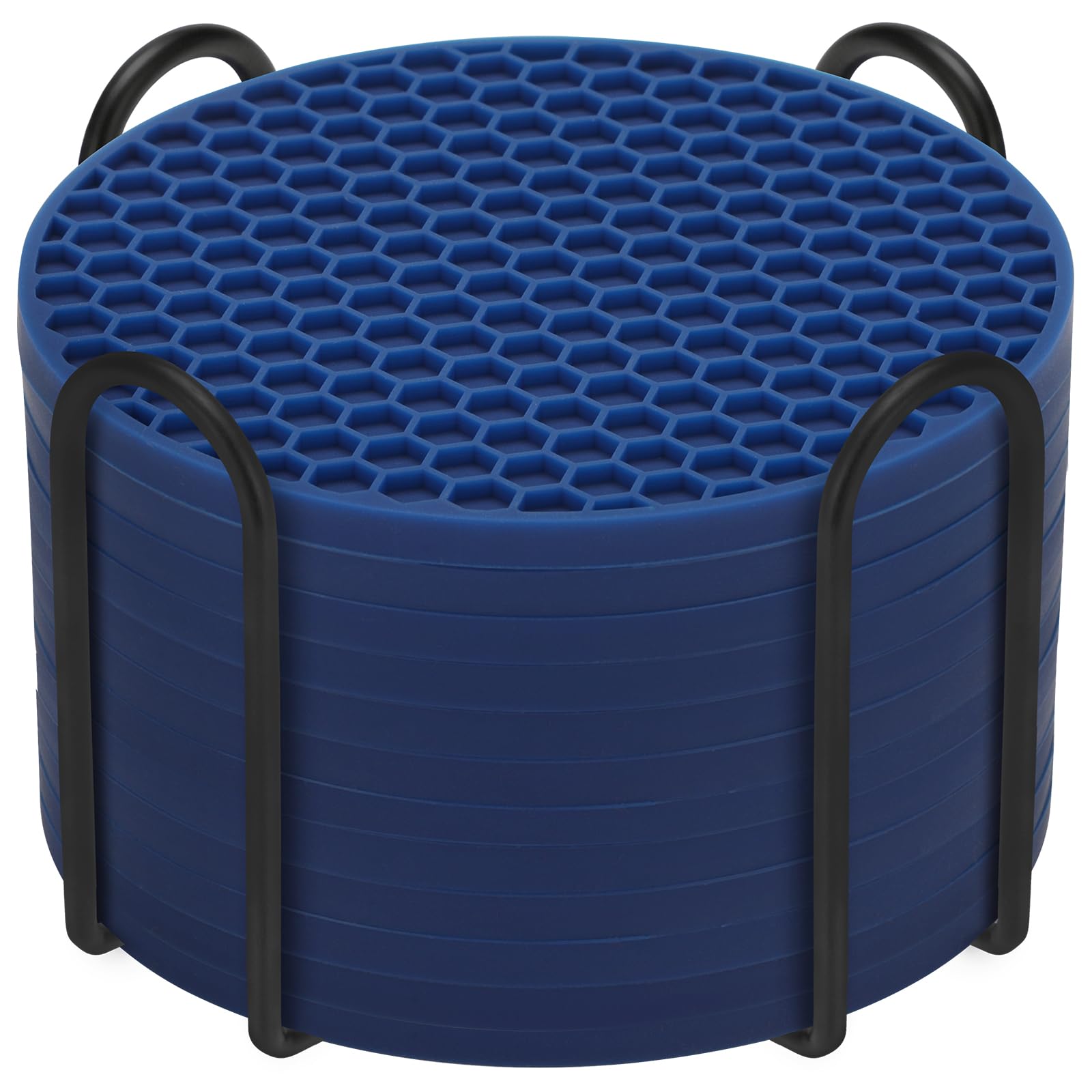 Silicone Coasters Set of 12 with Holder,Coasters
