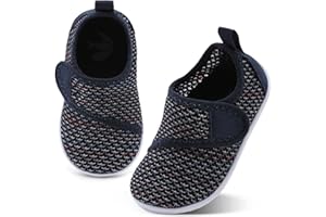 shopUAL Toddler Water Shoes Kids Girls Boys Beach Aqua Socks Skin Barefoot Walking Water Shoes Quick Dry Non-Slip Breathable Swim Pool Surf