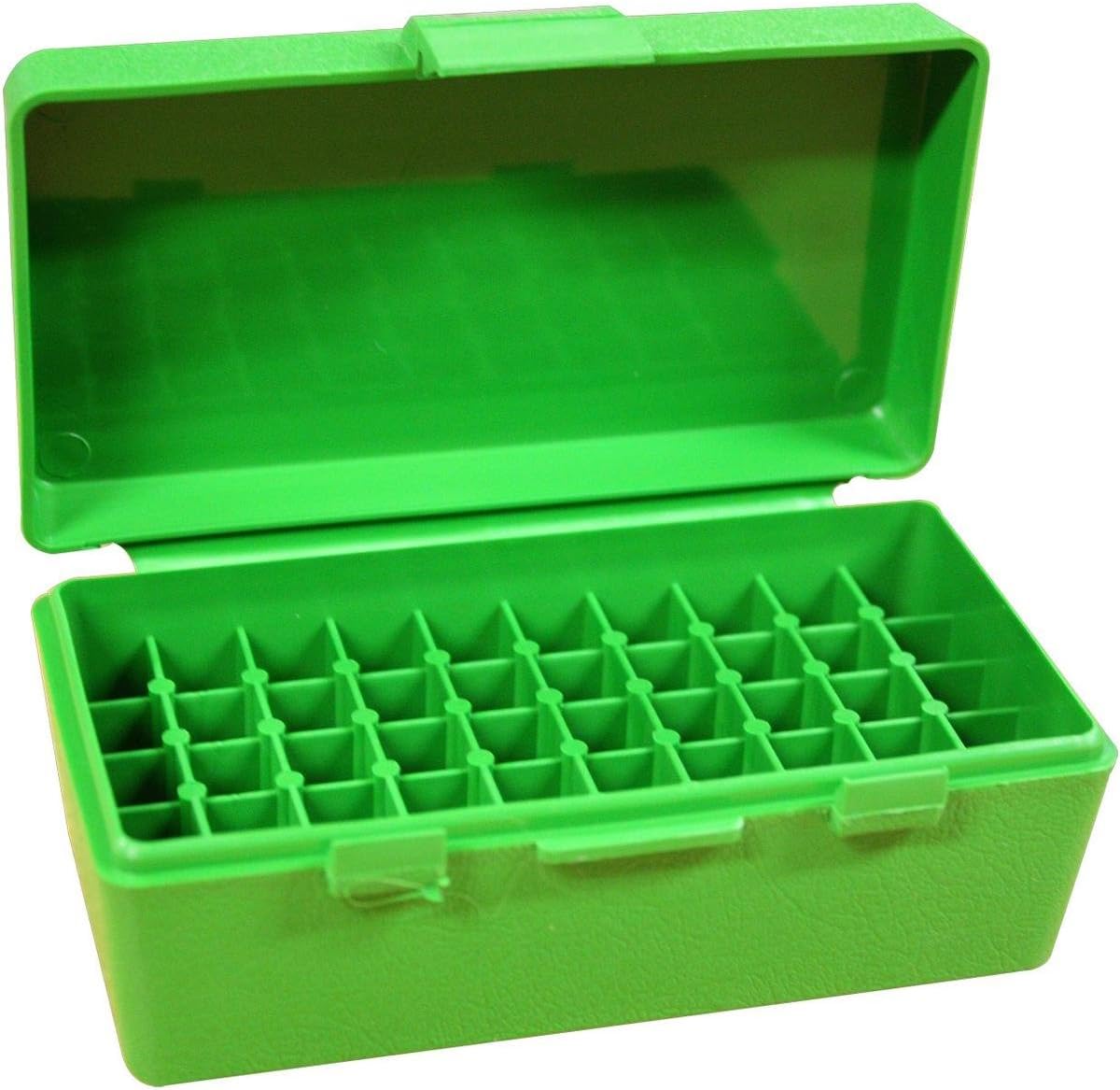 MTM Revólver Munición Caja - 50rd .45 - Verde, P50-45: Amazon ...