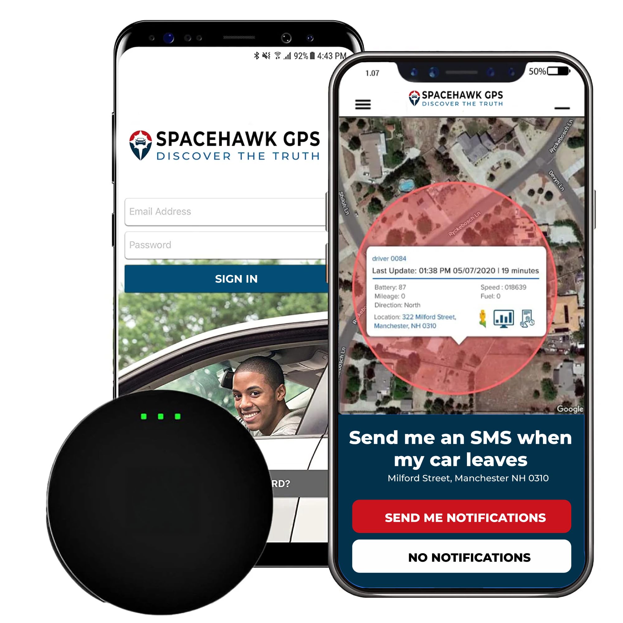 Photo 1 of SpaceHawk GPS Tracker - Real-Time Mini GPS System. Hidden GPS Tracking Device for Cars, Trucks, Trailers, Assets & Fleet Vehicles. Waterproof Portable GPS Tracker with Magnet & Long Battery.