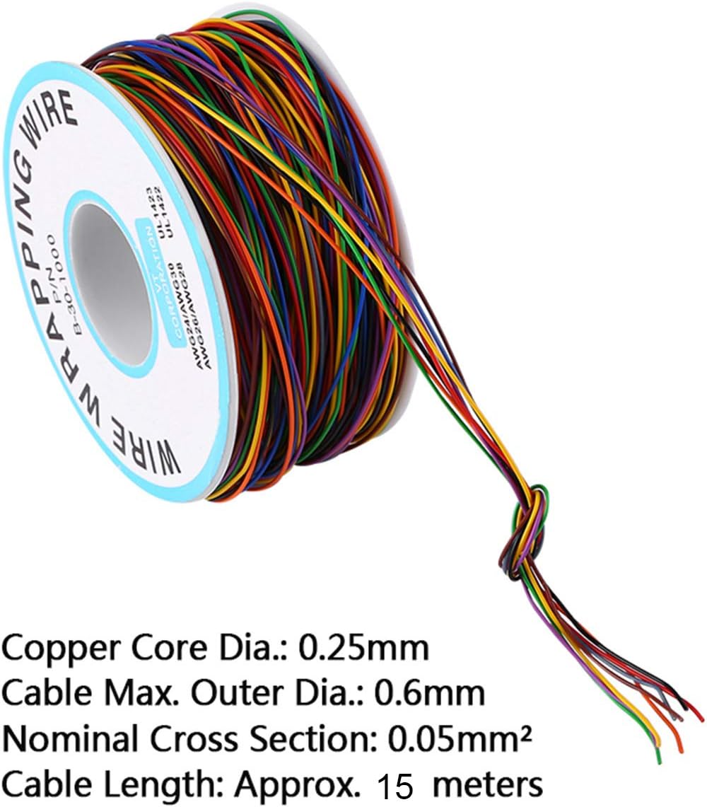 Colorful P/N B-30-1000 280M 8-Wire Colored Insulation Wrapping Copper Test Cable, for laptop motherboard, LCD display - Image 4