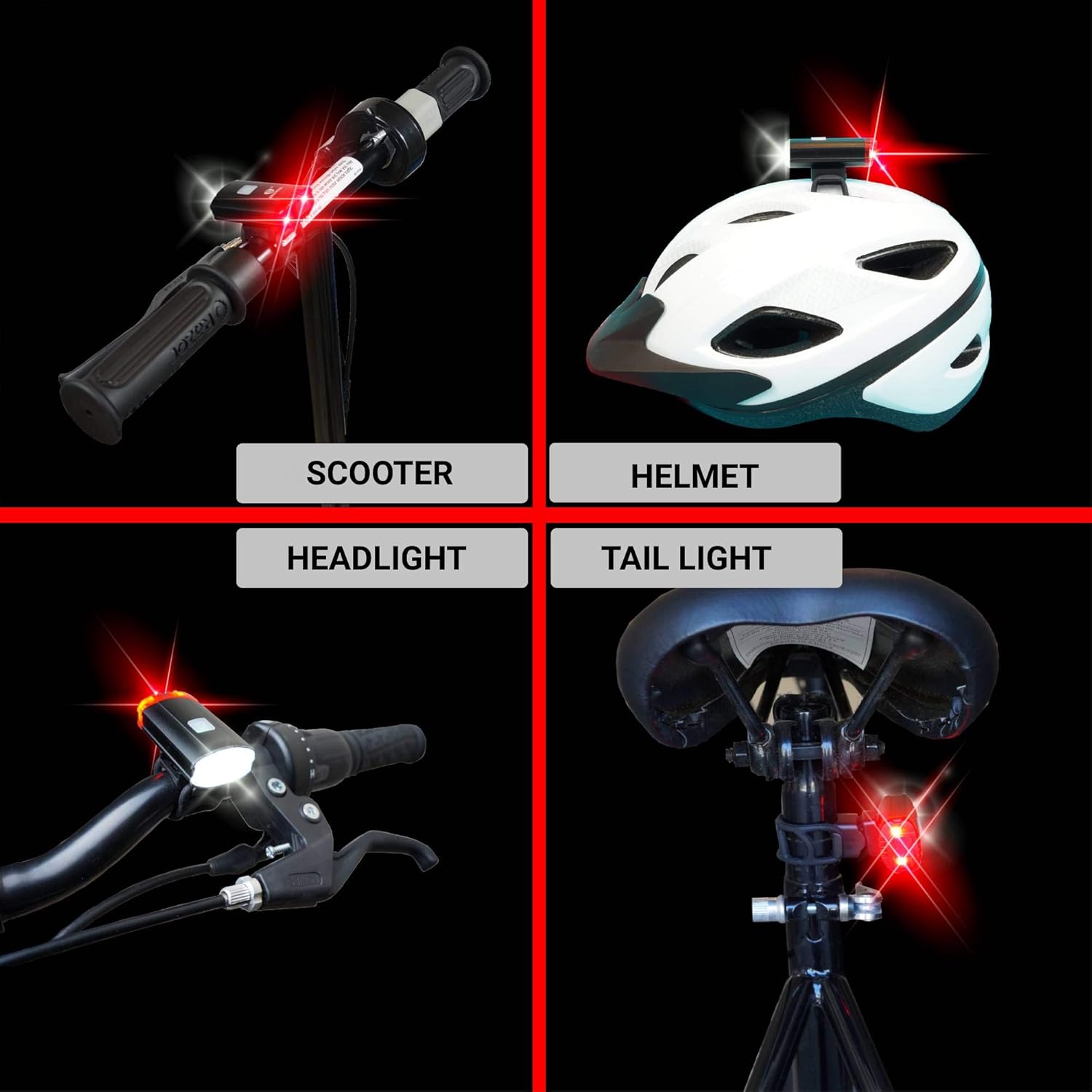 LED Bike Lights Front and Back That Make You Visible Rear Bicycle Light