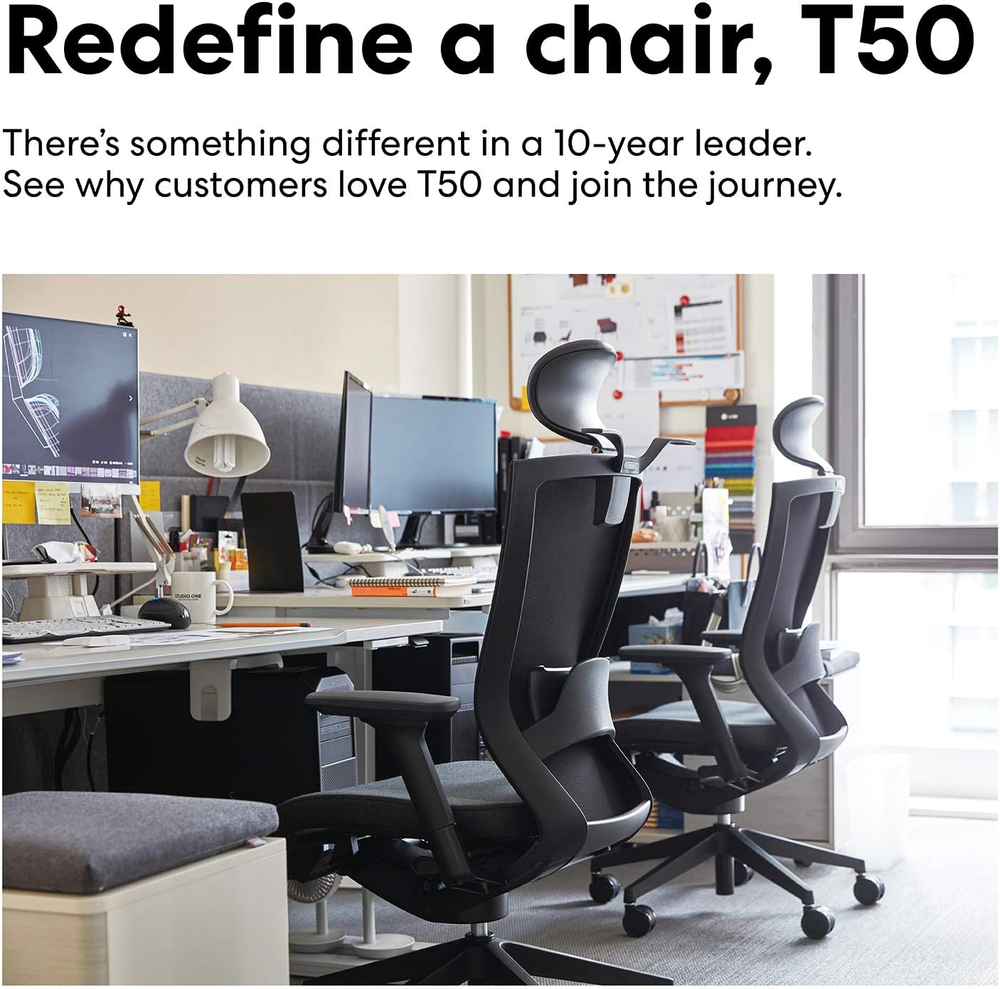 SIDIZ T50 Home Office Desk Chair : Ergonomic Office Chair, Adjustable Headrest, 2-Way Lumbar Support, 3-Way Armrests, Forward Tilt Adjustment, Adjustable Seat Depth, Ventilated Mesh Back: Kitchen & Dining