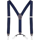 Ausukler Men's Suspenders with Swivel Hooks and Adjustable Braces, Suitable for Heavy Duty, Big and Tall