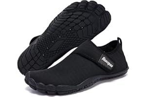 Racqua Men's Women's Slip-On Water Shoes Quick Dry Barefoot Lightweight Aqua Shoes Beach Swim Pool Hiking Sport Shoes