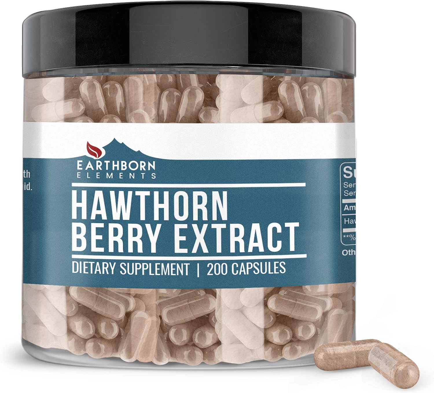 Hawthorn Berry Extract, 200 Caps, 1275 mg Serving, Fast Dissolving, Potency & Purity, Non-GMO, No Stearate or Rice Filler, Made in USA, Gluten-Free, Lab-Tested: Health & Personal Care