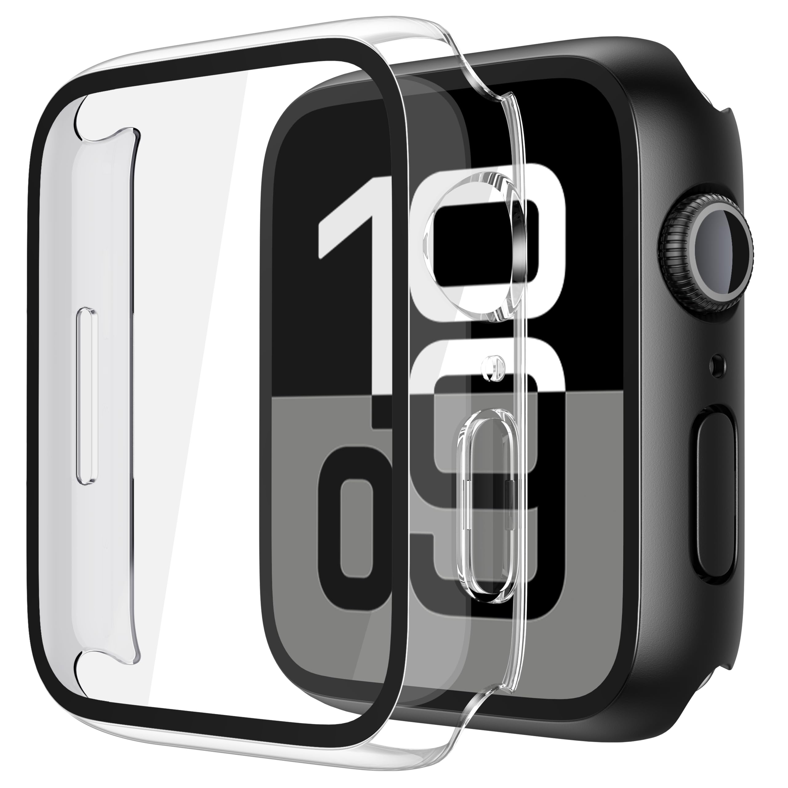 Misxi 2 Pack Tempered Glass Case Compatible for