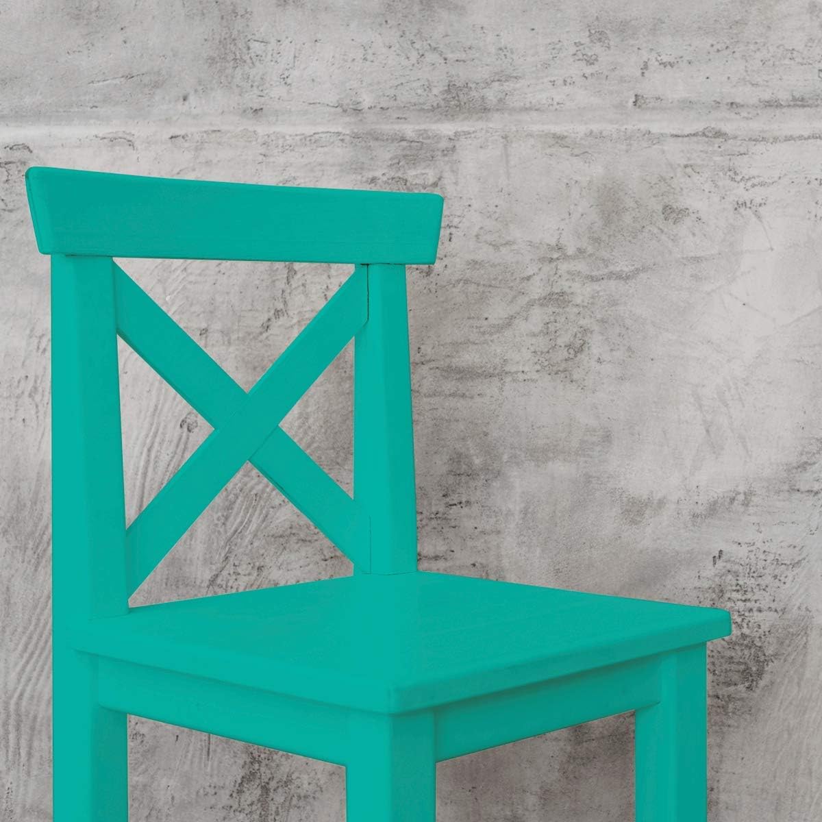 Hemway Chalk Based Furniture Paint, Bright Teal Turquoise 1L, Matt Finish Shabby Chic, Chalk Paint Furniture & Walls - Image 4