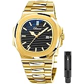 Tiong Men's Quartz Watch - Stainless Steel, Waterproof, Date Display, Luminous | Casual & Business with Sleek Design