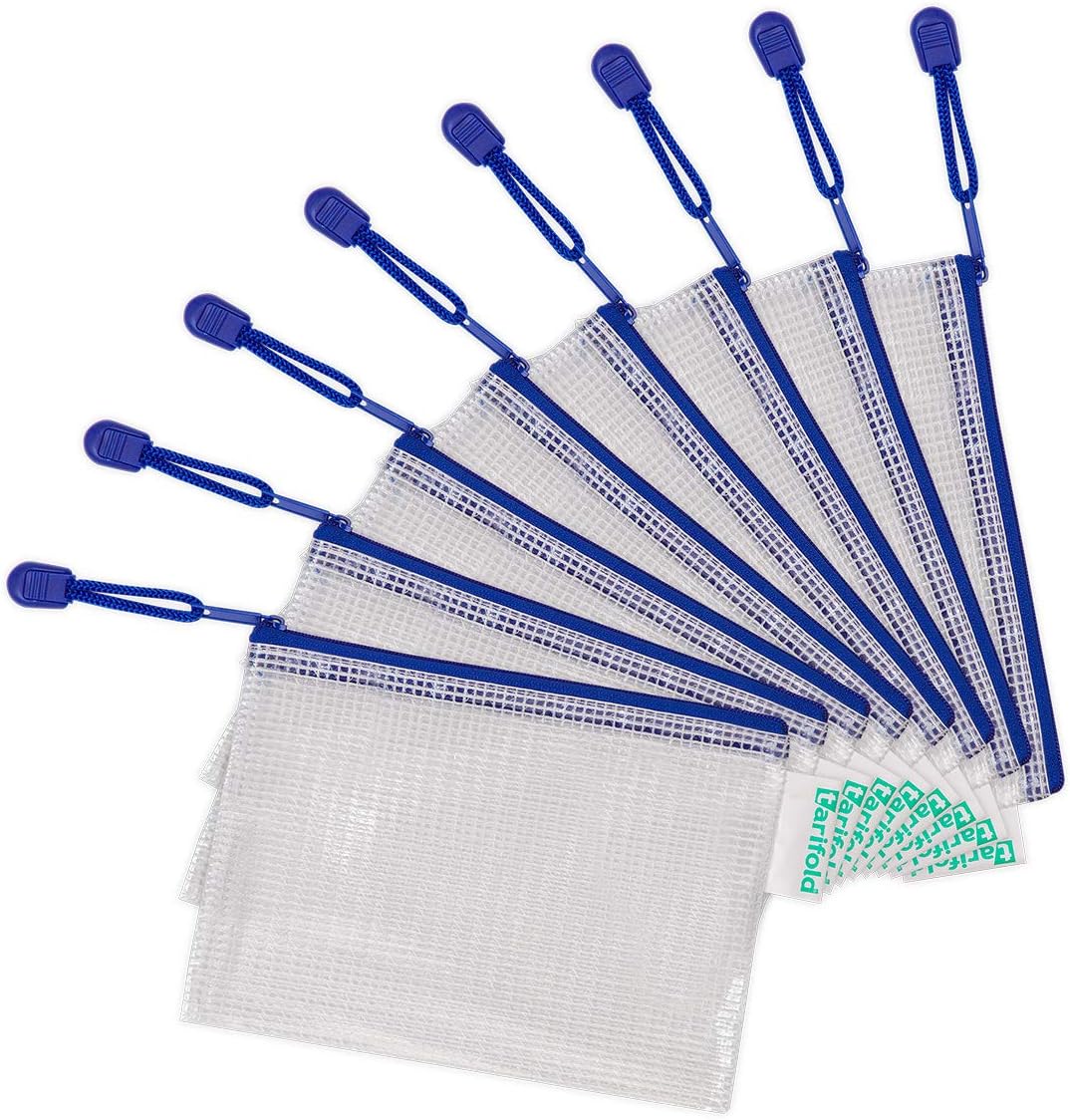 Tarifold 509061 Zip Envelope, Blue - Image 3