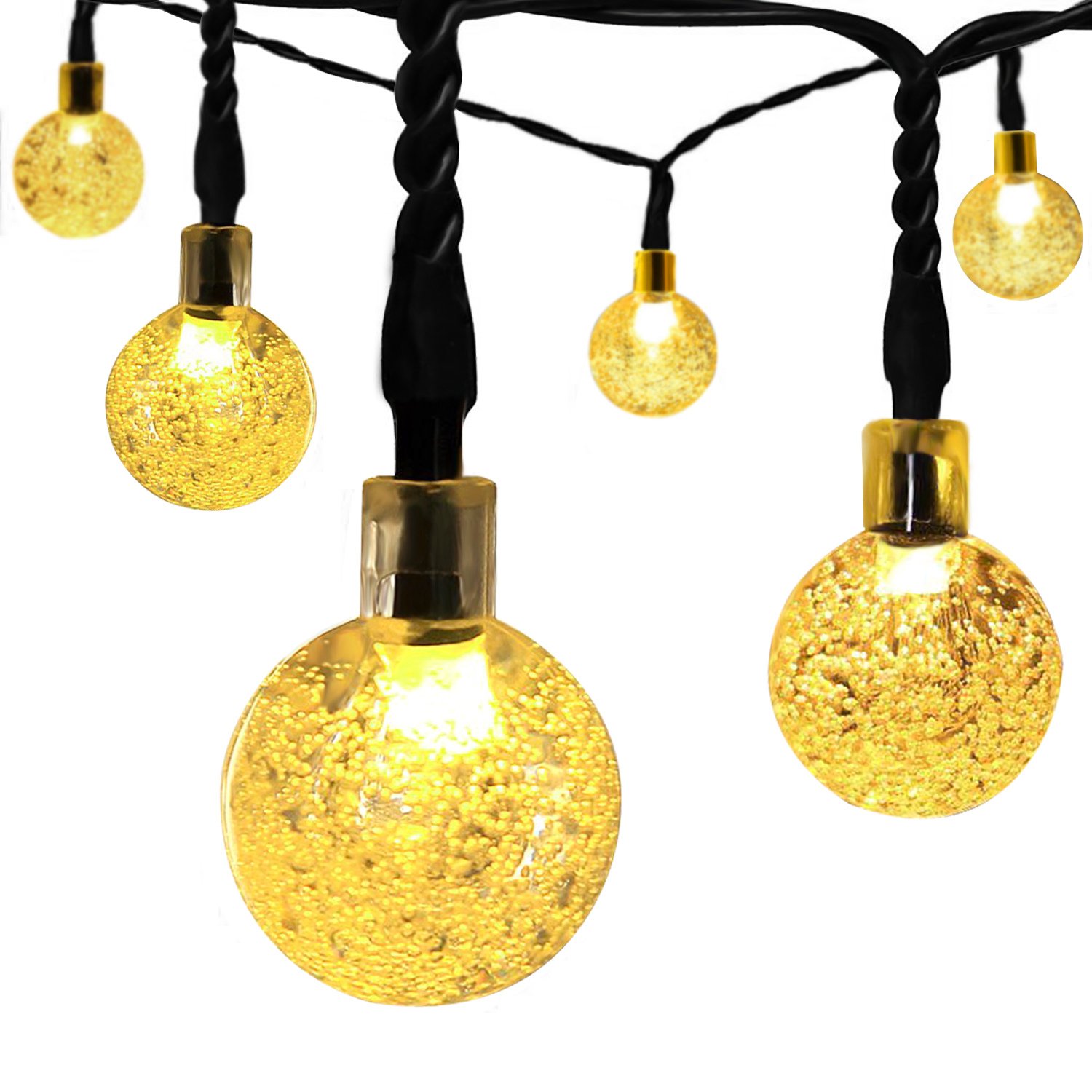 Outdoor Solar String Lights Lights, LDesign Christmas Lights 30 Warm Globe Solar String Lights for Outdoor& Indoor
