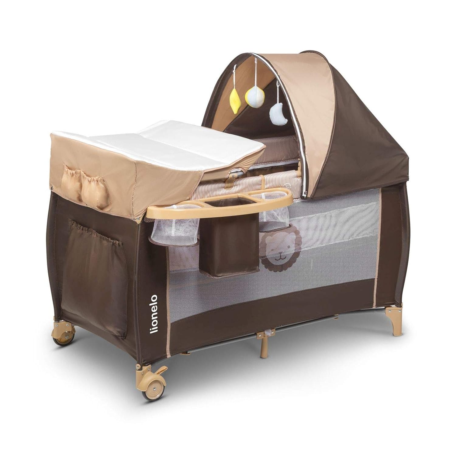 Sky Blue Lionelo Sven 2 In 1 Lettino Da Viaggio E Box Bambini Per Bebe Dalla Nascita Fino A 15 Kg Con Zanzariera Borsa Per Il Trasporto Pieghevole Rotelle Mobili Lettini Da