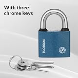 RosewineC Heavy Duty Padlock 50mm Iron Lock with 3 Keys Weatherproof Outdoor view 5
