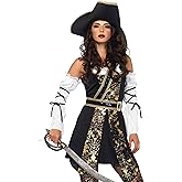 Leg Avenue Women's Black Sea Buccaneer Sexy Pirate Costume for Women With Dress