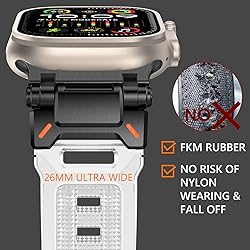 WINGLE Silicone Rubber Bands for Apple Watch Band