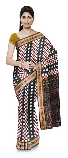 BOYANIKA Womens Sambalpuri Cotton Saree (boyanika 52_Multicolored)