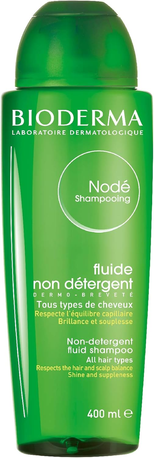 Node by Bioderma Fluide: Non-Detergent Fluid Shampoo 400ml, bright, 400 ml (Pack of 1)