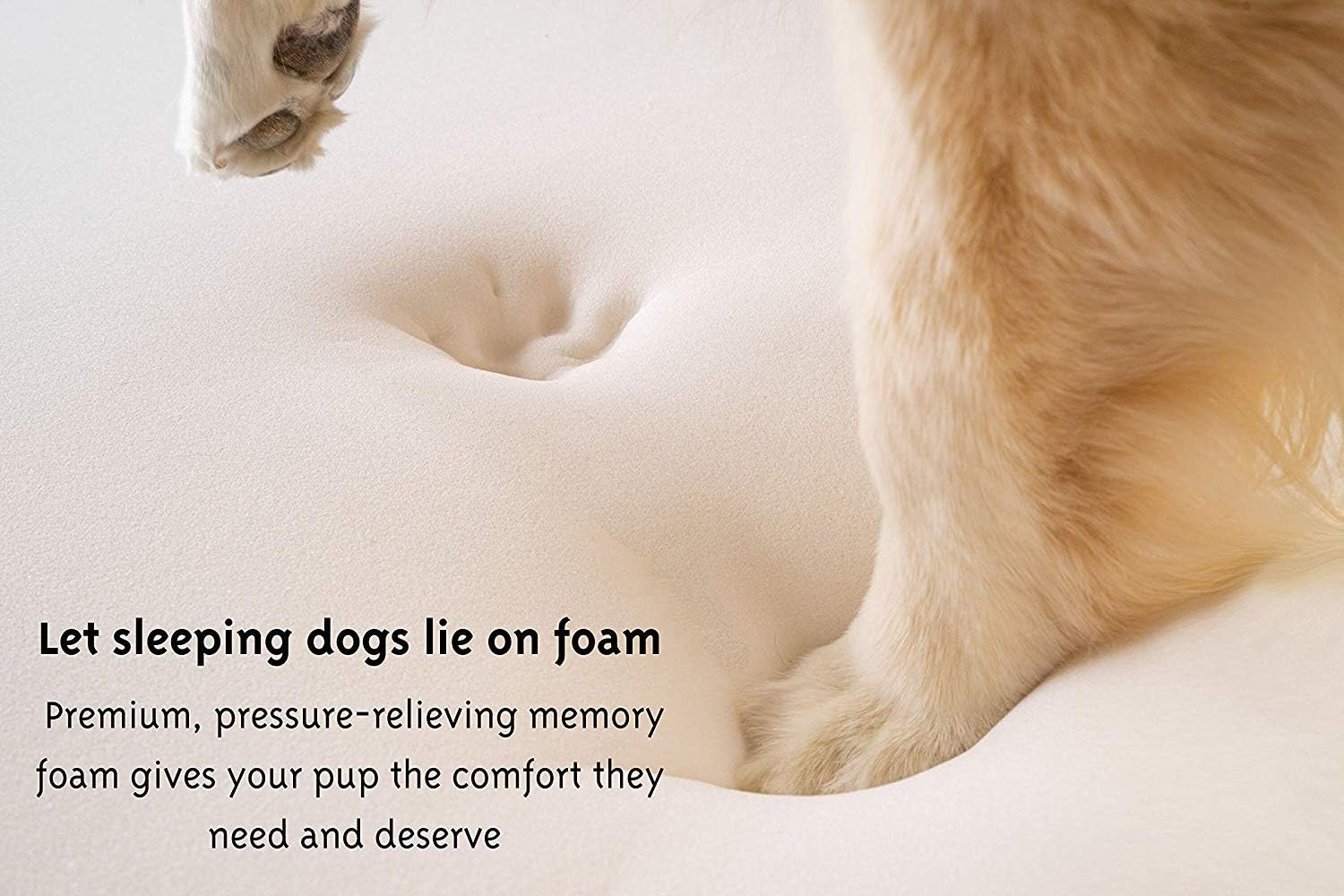 Treat A Dog Puprug Faux Fur Memory Foam Orthopedic Bed, Premium Memory Foam Base, Ultra-Soft Faux Fur Cover, Modern and Attractive Design (Small/Medium, Curve White) : Pet Supplies