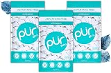 PUR Gum Sugar Free Wintergreen Xylitol 55 Pcs Pack of 3 Vegan Gluten Free