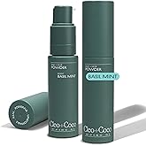 Cleo + Coco Deodorant Powder for Body & Hair, Basil Mint (0.88 oz each), 2 Bottles, 2-in-1 Deo Powder & Dry Shampoo, Aluminum-Free, Talc-Free, Travel-Size (2 Pack, Basil Mint)
