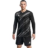 KELME Men Padded Goalkeeper Soccer Jersey Shorts, Goalkeeper Kit, Youth Goalie Apparel Shirt and Pants with Socks