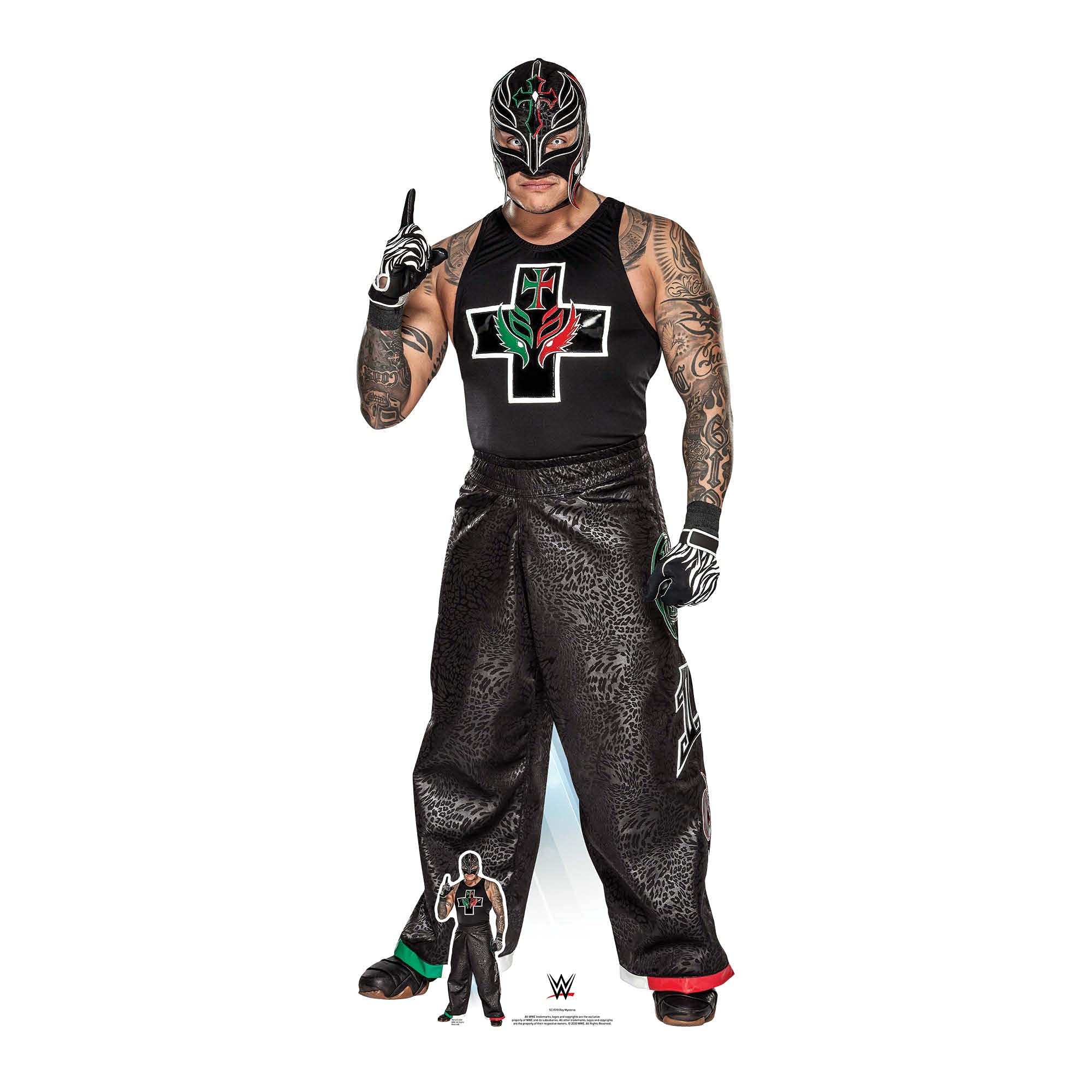 Star Cutouts SC1518 WWE Rey Mysterio Ultimate Edition Lifesize Cardboard Cutout – Masked Wrestling Legend Display, Party Decoration & Fan Gift — image 1
