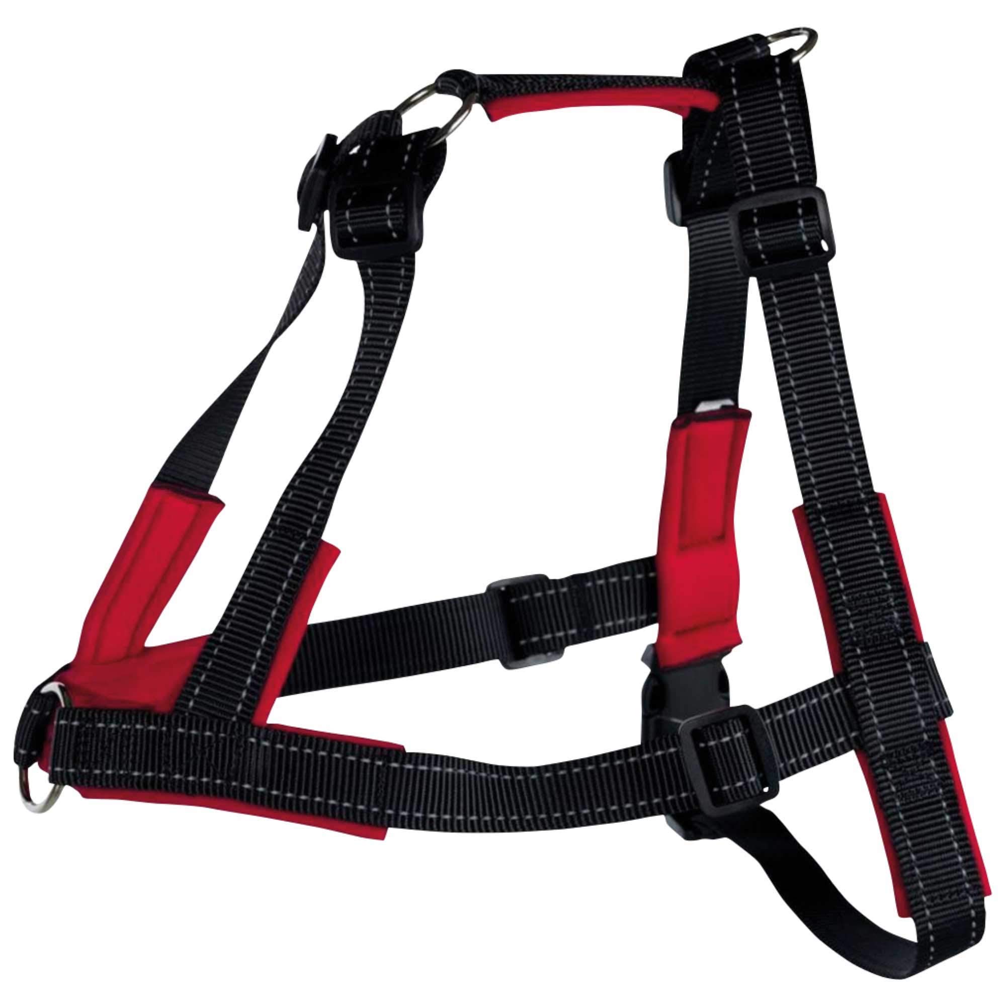 Trixie Lead'n'Walk Soft training harness, L-XL: 65-105 cm/25 mm, black
