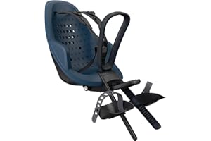 Thule Yepp 2 Mini - Front Mounted Child Bike seat - Shock-Absorbing Foam seat - Adjustable footrests & footstraps - Easy mounting System - Adjustable 5 Point Harness System