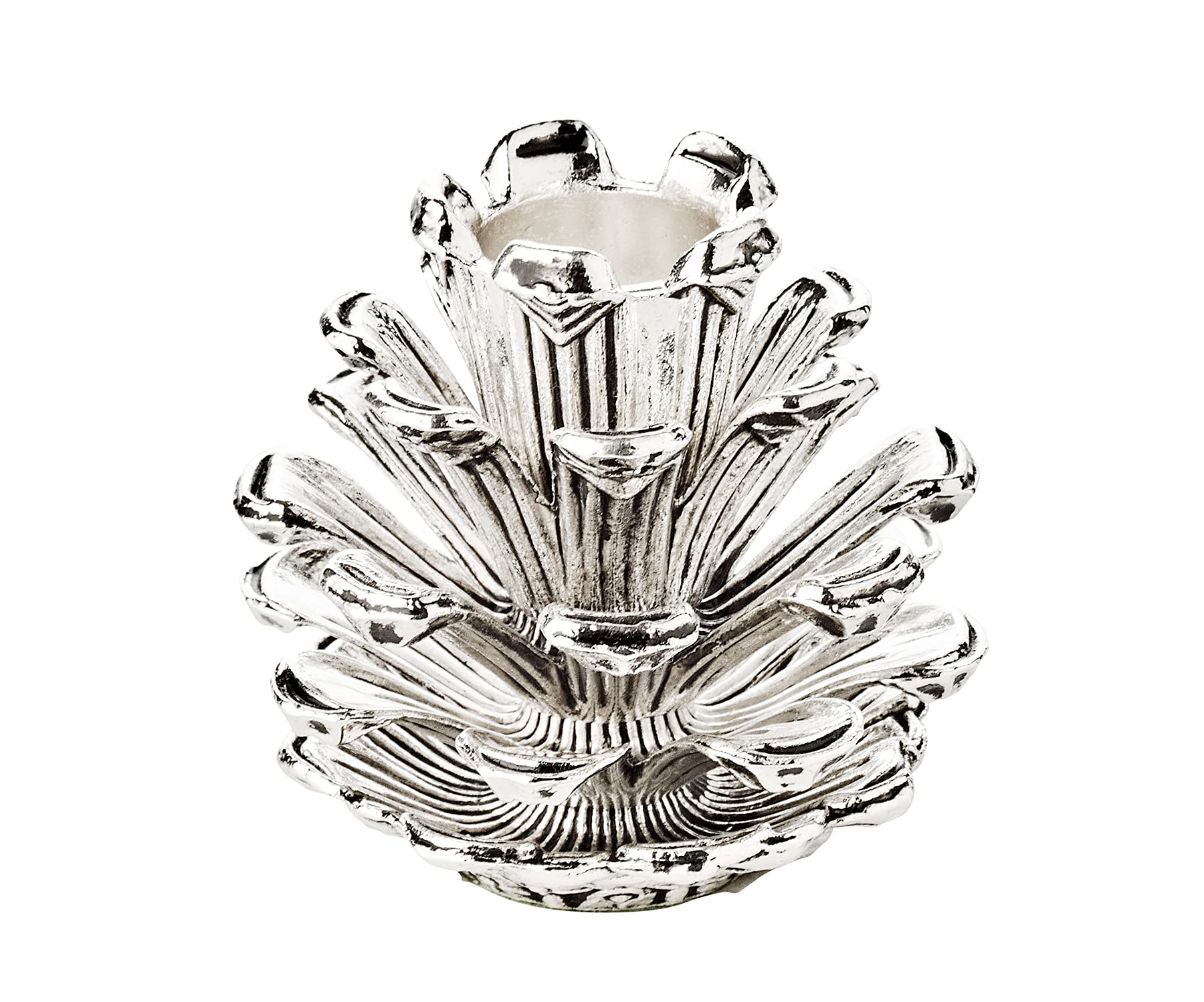 EDZARD candlestick cone, silver plated, height 2.5 in โ image 1