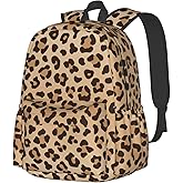 Jbofyee Leopard Print Laptop Backpack For Men Women, Lightweight Daypack Cheetah Animal Skin Bookbag For Daily Commutes Business Travel Hiking