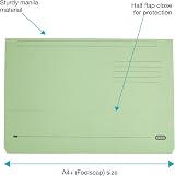 Elba A4+ Document Wallets 25 Pack Foolscap Folders Assorted Colours view 2